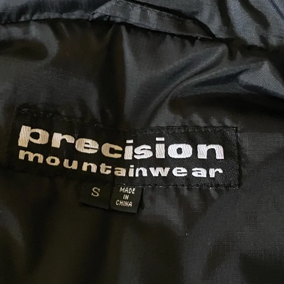 Black Precision Mountainwear Black Coat with Detachable Hood - Picture 10 of 15